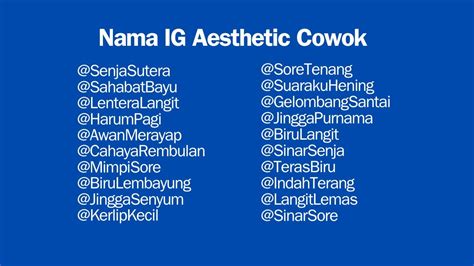 NAMA COWOK AESTHETIC - 35 Rangkaian Nama Bayi Laki-laki Aesthetic dari Bahasa Inggris