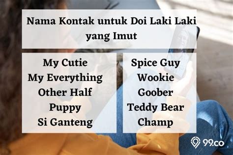 NAMA KONTAK UNTUK DOI LAKI LAKI - 250 Nama Panggilan untuk Pacar yang Gak Alay, Cek Yuk!