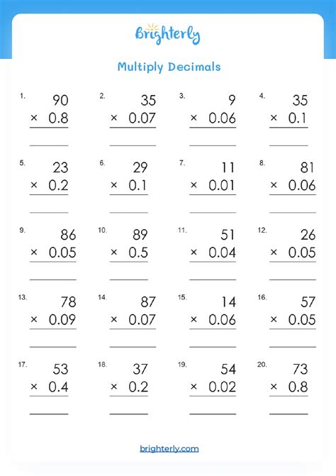 Name 4 5 Multiplying Decimals