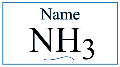 Name For Nh3