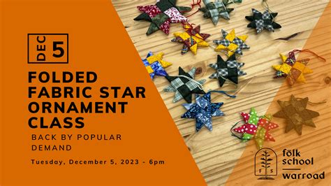 name of class folded star hot pad