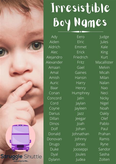 names for boys unique