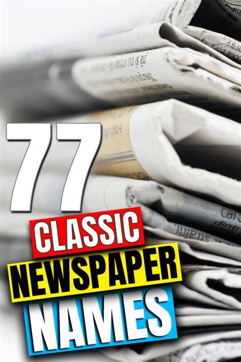 Names For Newspapers