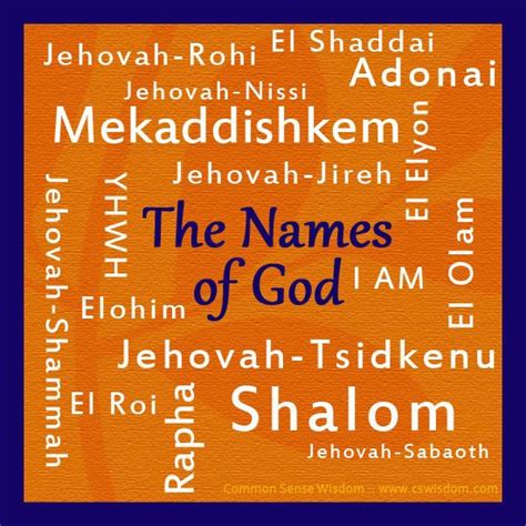 names of god song