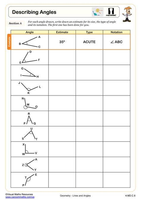 Naming Angles Worksheets Math Worksheets 4 Kids Labelling Angles Worksheet - Labelling Angles Worksheet