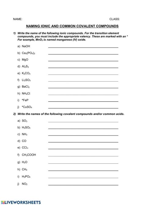 Naming Worksheets The Cavalcade Ou0027 Chemistry Chemical Compounds Worksheet - Chemical Compounds Worksheet