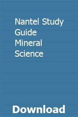 Read Online Nantel Study Guide Science Mineral 