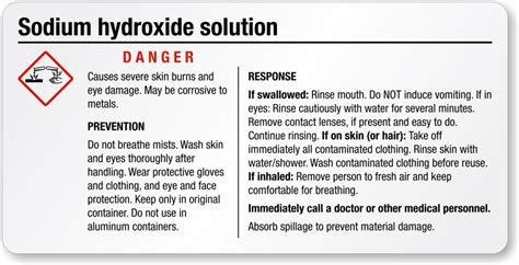 Naoh Safety Precautions