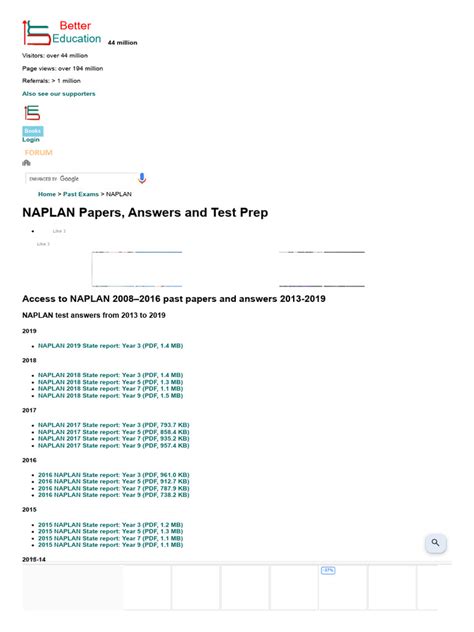 Naplan Test Papers