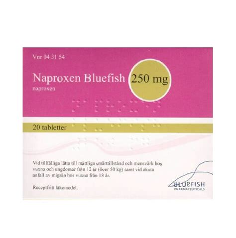 naproxen bluefish och ipren
