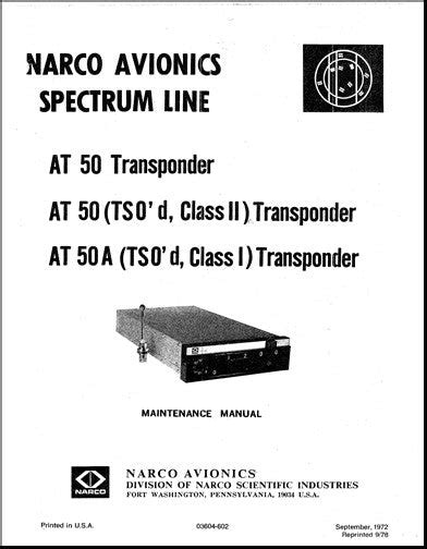Narco At50 Manual
