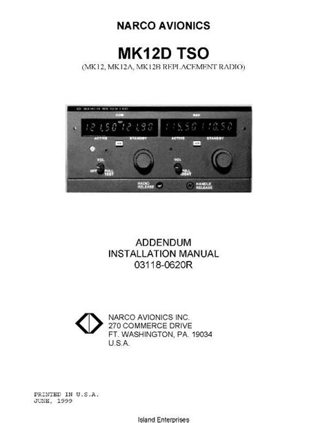 Narco Mk 12d Installation Manual