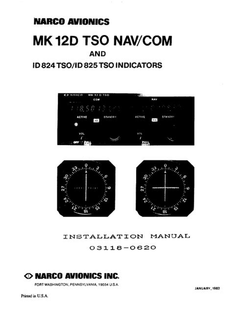 Narco Mk12d Installation Manual