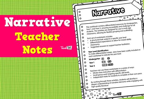 Narrative Teacher Notes Cd