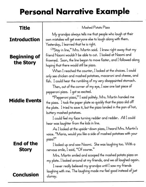 narrative text 4 paragraph 5 baris