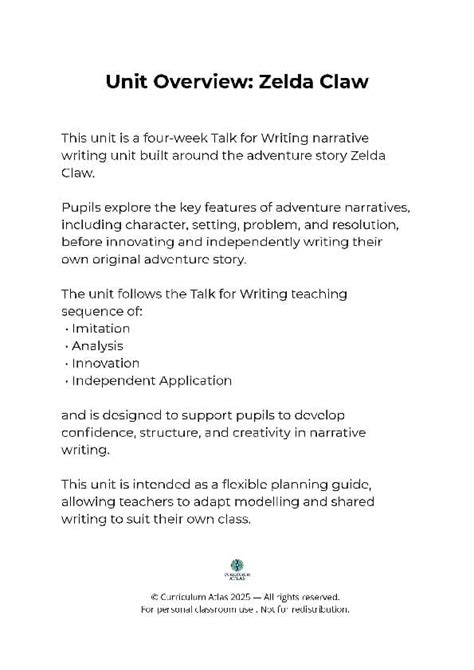 Narrative Unit For Upper Primary