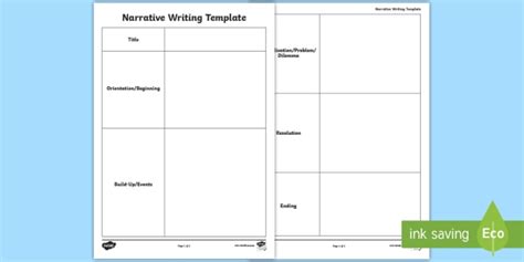 narrative writing frame ks3