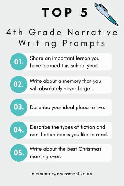 Narrative Writing Prompts For 4th Grade 51 Great Narrative Writing 4th Grade - Narrative Writing 4th Grade