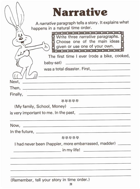 Narrative Writing Worksheets For Grade 5 Students K5 Writing 5 - Writing 5