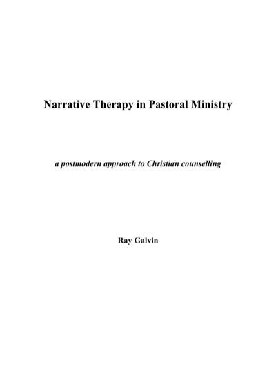 Full Download Narrative Therapy In Pastoral Ministry Just Solutions 