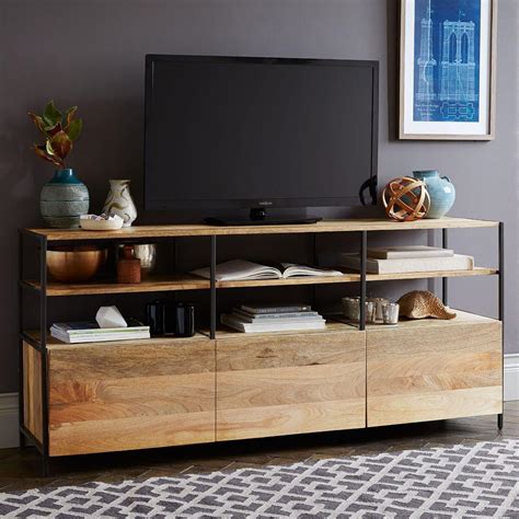 narrow media console West Elm