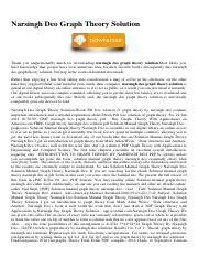 Full Download Narsingh Deo Graph Theory Solution 