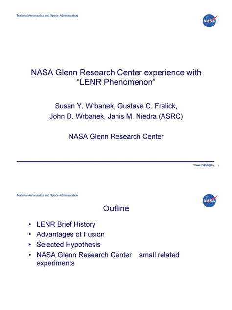 nasa and lenr
