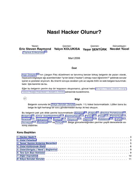 Nasıl Hacker Olunur