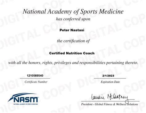 Nasm Nutrition Certification
