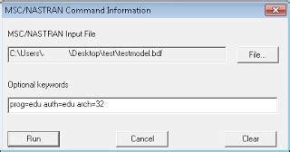 Nastran Optional Keywords