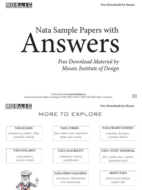 Full Download Nata Sample Papers With Answers Images 