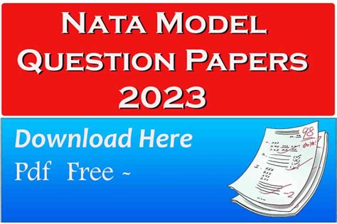 Read Online Nata Sample Question Paper With Answers 