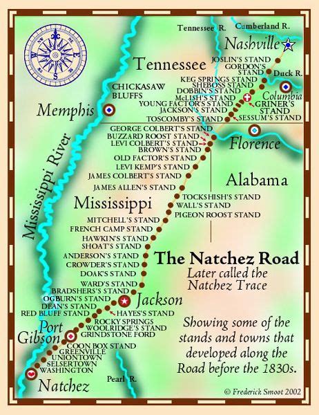 Natchez Trail Map