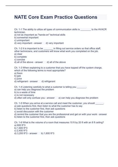 Nate Certification Practice Test