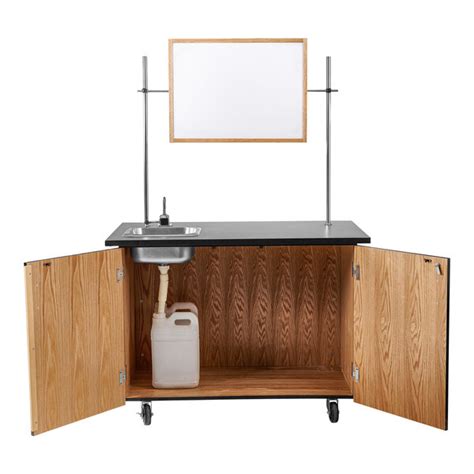 National Public Seating Mobile Science Cart With Shelving Science Carts - Science Carts