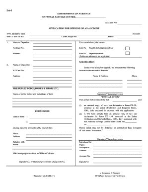 national savings certificate application form
