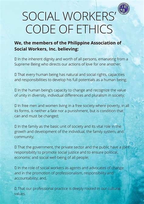 National Social Workers Code Of Ethics