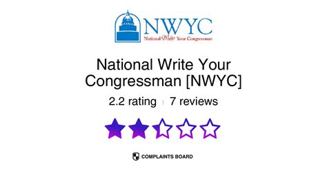 National Write Your Congressman Nwyc Reviews Complaints Writing Congressman - Writing Congressman