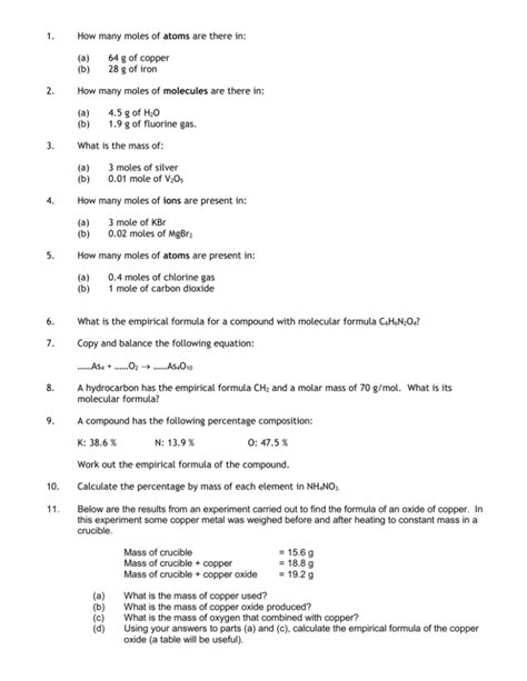 Read Online National Chemistry Quiz Past Papers Year 11 