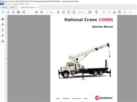 Full Download National Crane 400 A Operating Guide 