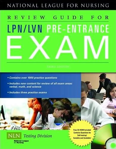 Read Online National League For Nursing Review Guide Lpn Lvn Pre Entrance Exam 3Rd Edition 