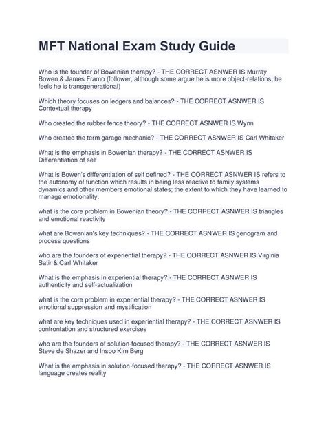 Full Download National Mft Study Guides 