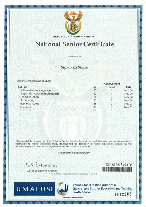 Read National Senior Certificate Exam Papers 