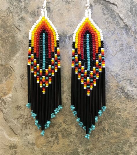 Native American Beaded Earrings Patterns