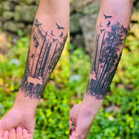 natur tattoos arm