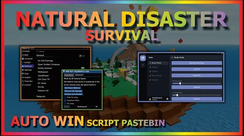 Natural Disaster Script Pastebin