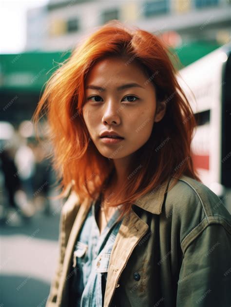 Natural Redhead Asian