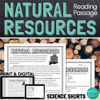 Natural Resources Comprehension