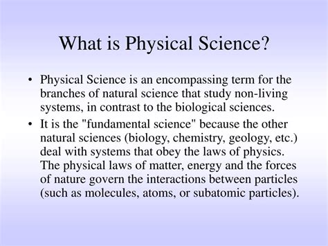 Natural Sciences Vs Physical Sciences Understanding The Key Types Of Physical Science - Types Of Physical Science