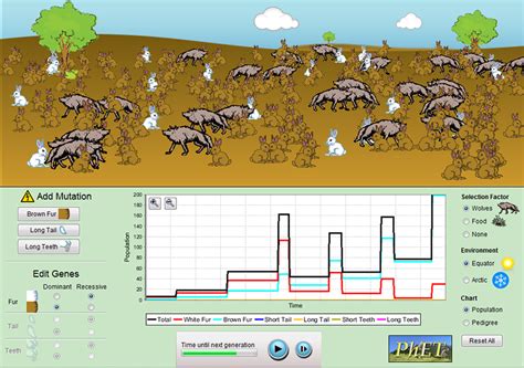 Natural Selection Simulation At Phet